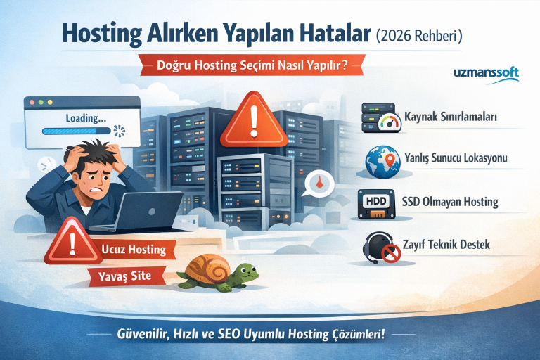Hosting Alırken Yapılan Hatalar (2026 Blog) – Doğru Sunucu Seçimi Nasıl Yapılır?