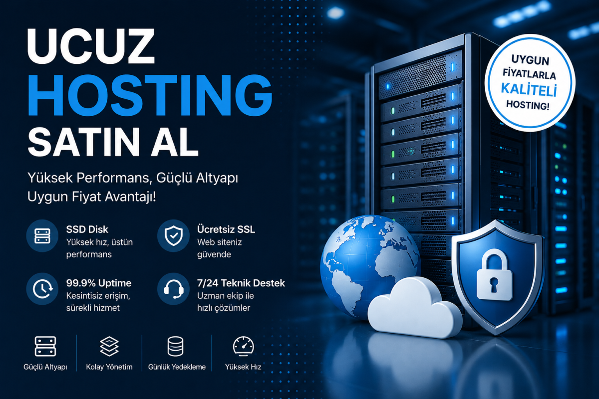 Ucuz Hosting Satın Alarak Web Sitenizi Güçlü Bir Altyapı ile Yayınlayın