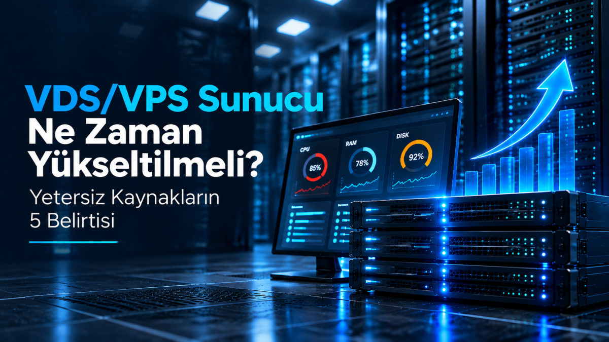 VDS/VPS Sunucu Ne Zaman Yükseltilmeli? Yetersiz Kaynakların 5 Belirtisi