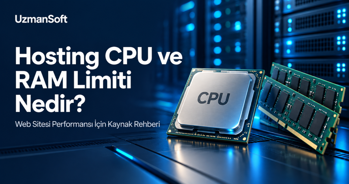 Hosting CPU ve RAM Limiti Nedir? Web Sitesi Performansını Nasıl Etkiler?