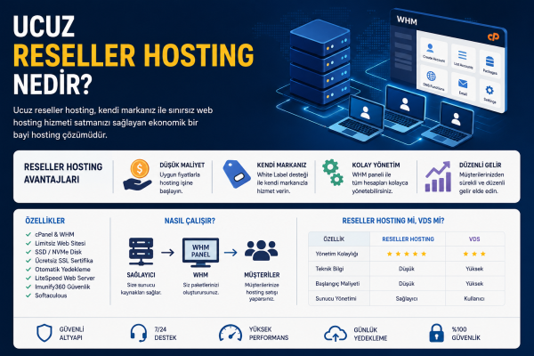 Ucuz Reseller Hosting Nedir? Avantajları, Özellikleri ve Doğru Seçim