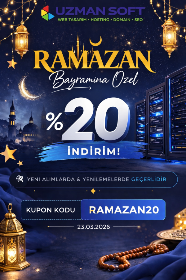 UzmanSoft Ramazan Bayramı Kampanyası Hosting ve Su...