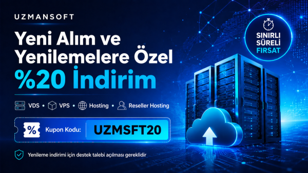 UzmanSoft’tan Yeni Alım ve Yenilemelere Özel %20 İ...