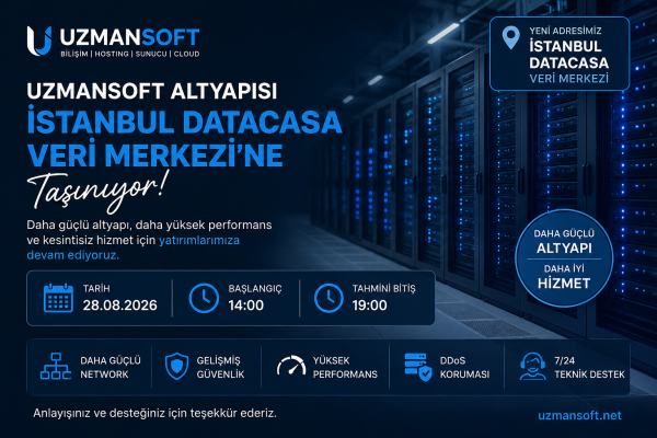 Uzmansoft Altyapısını Güçlendiriyor İstanbul Datac...